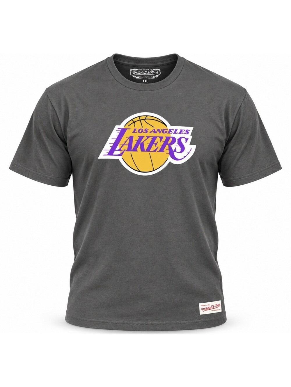 Mitchell & Ness Los Angeles Lakers T-Shirt Men’s 2XL Gray Heather NBA NWT